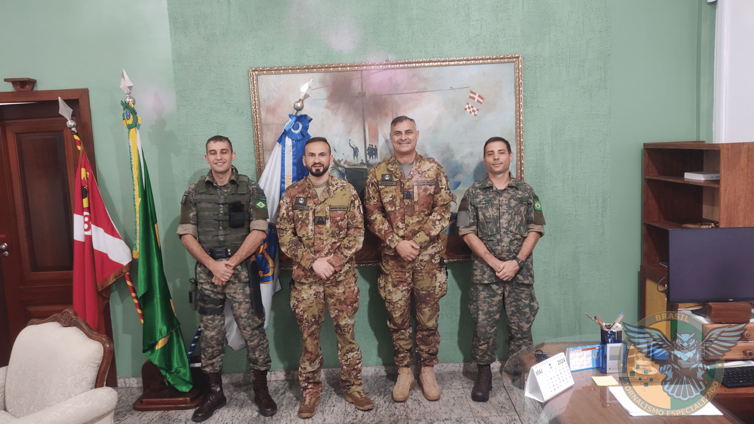 2º BATALHÃO DE OPERAÇÕES RIBEIRINHAS RECEBE VISITA DE OFICIAIS DA MARINHA ITALIANA 🇧🇷