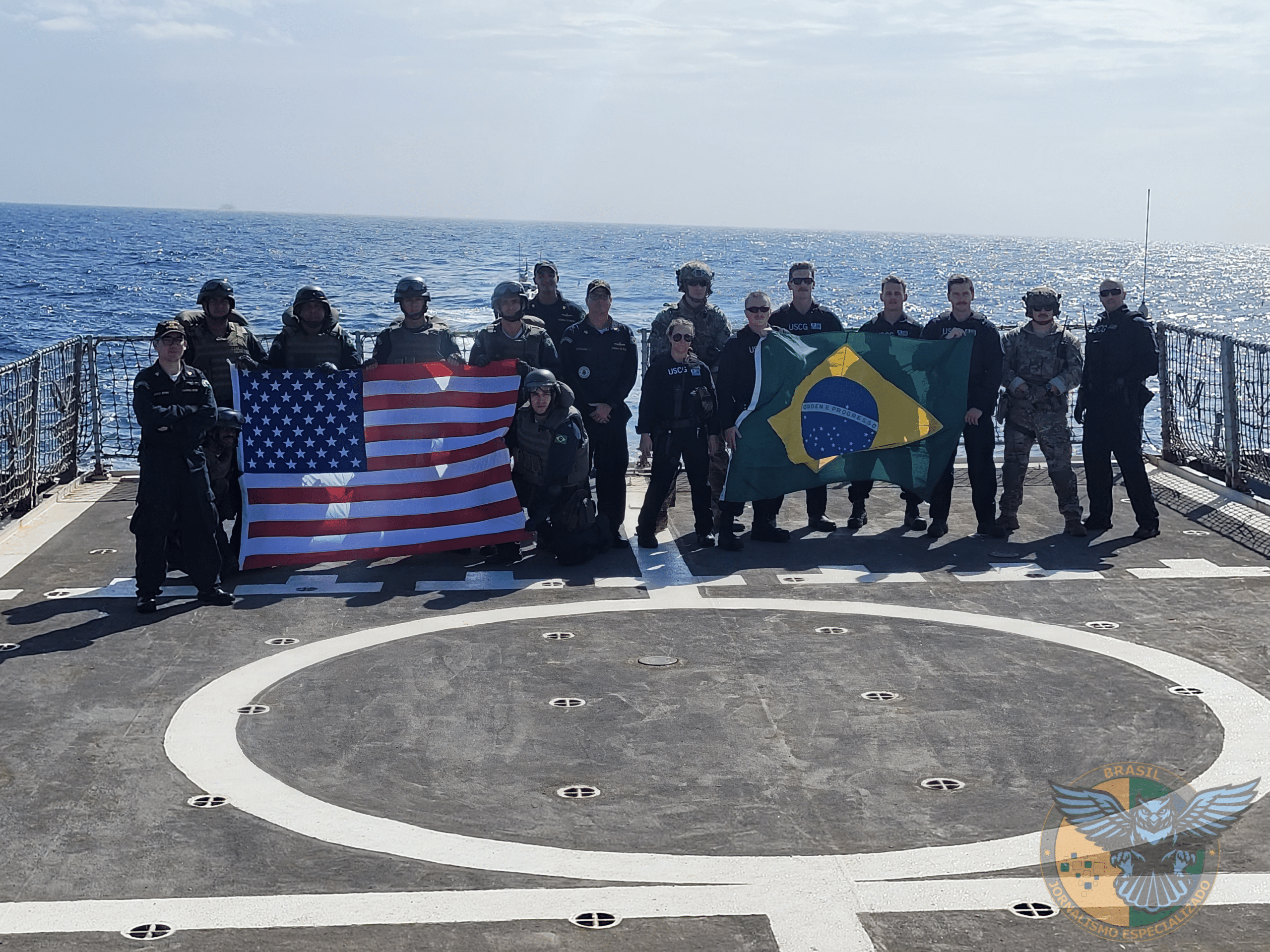 NAVIO-PATRULHA “AMAZONAS” REALIZA EXERCÍCIO COM GUARDA COSTEIRA DOS EUA 🇧🇷